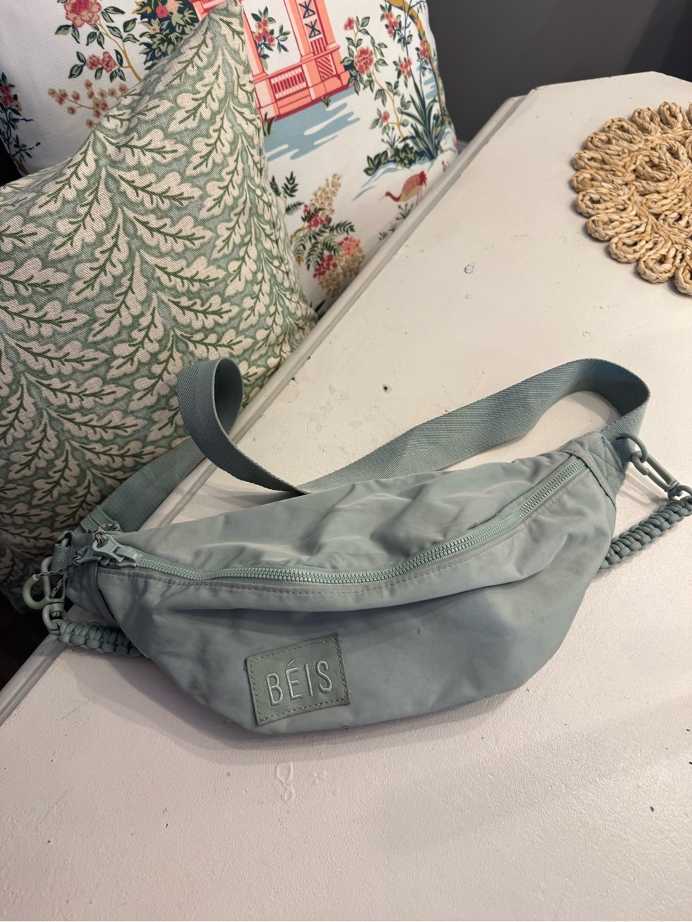 BEIS Slate Blue Crossbody Belt Bag